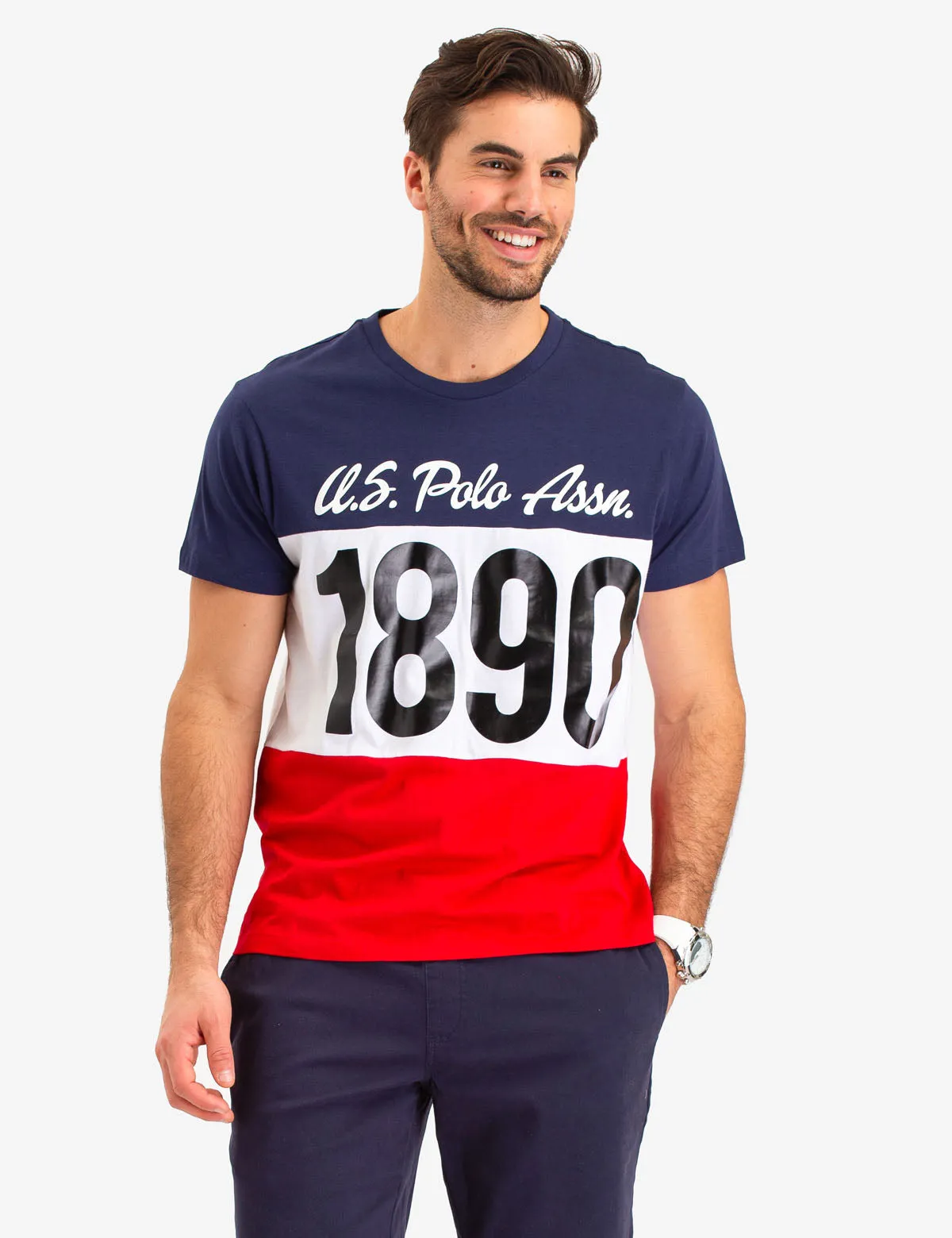 1890 CHEST LOGO T-SHIRT