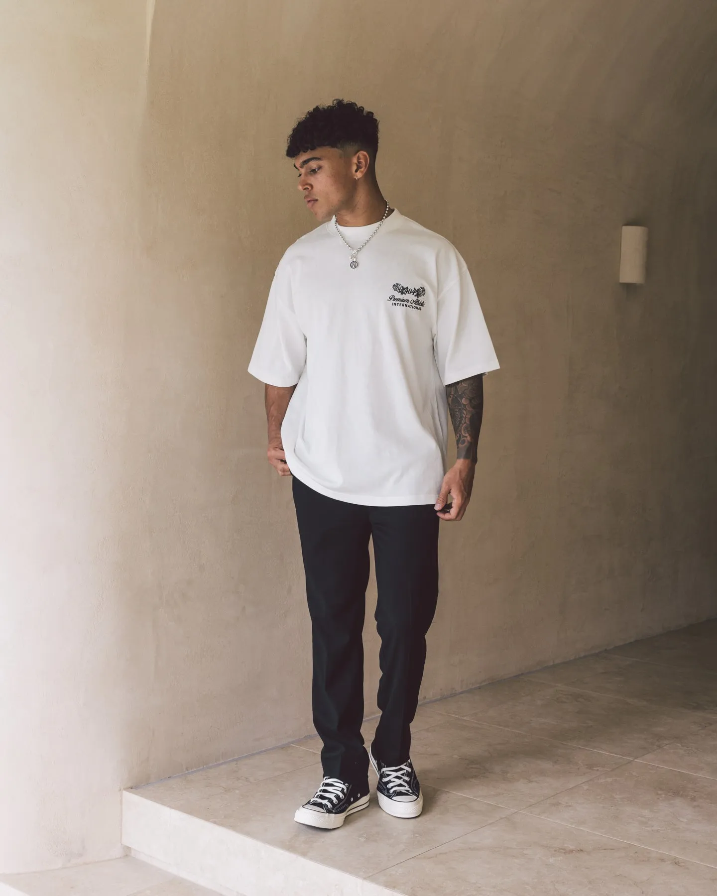 404 Premium Athletics Vintage T-Shirt Off White