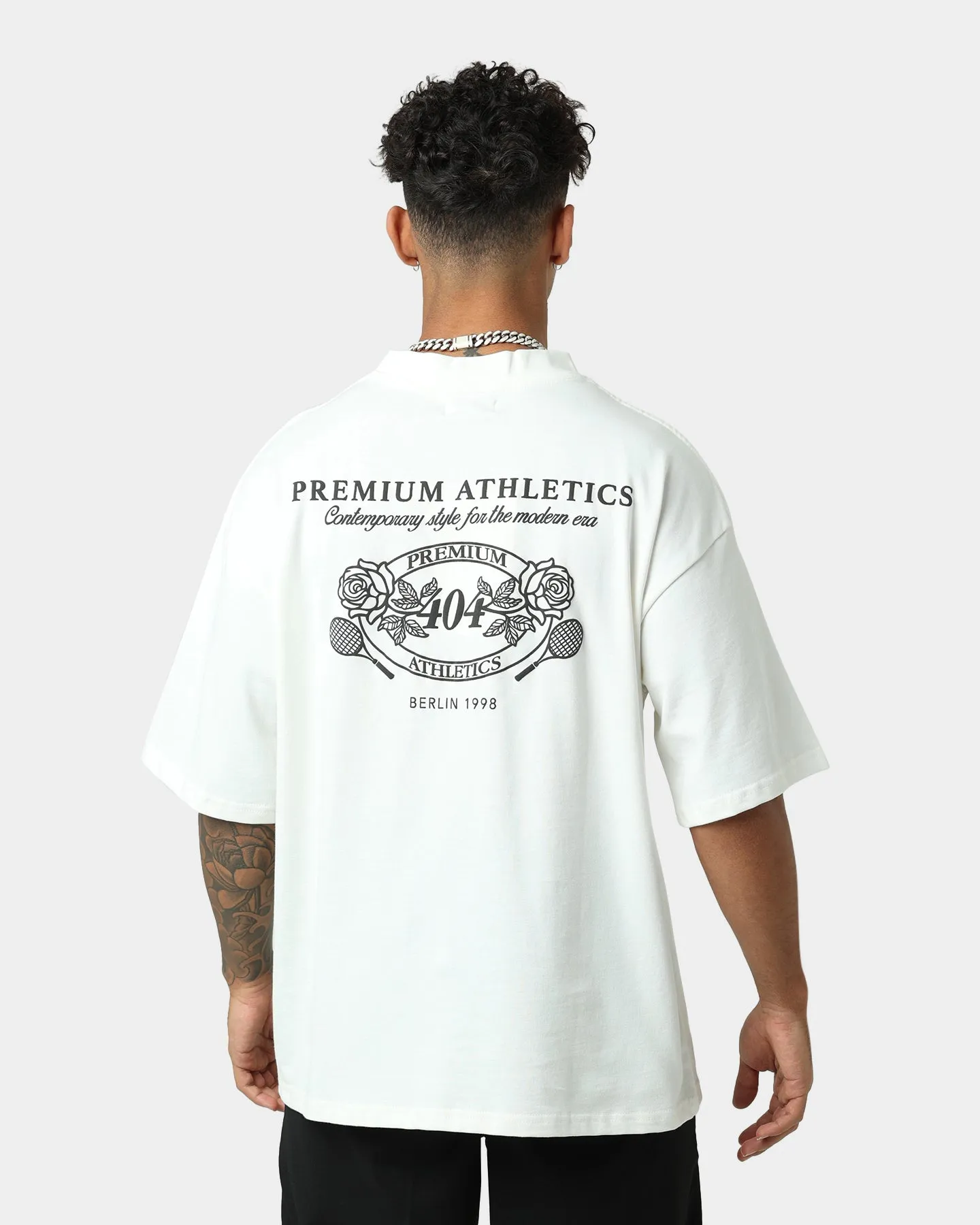 404 Premium Athletics Vintage T-Shirt Off White