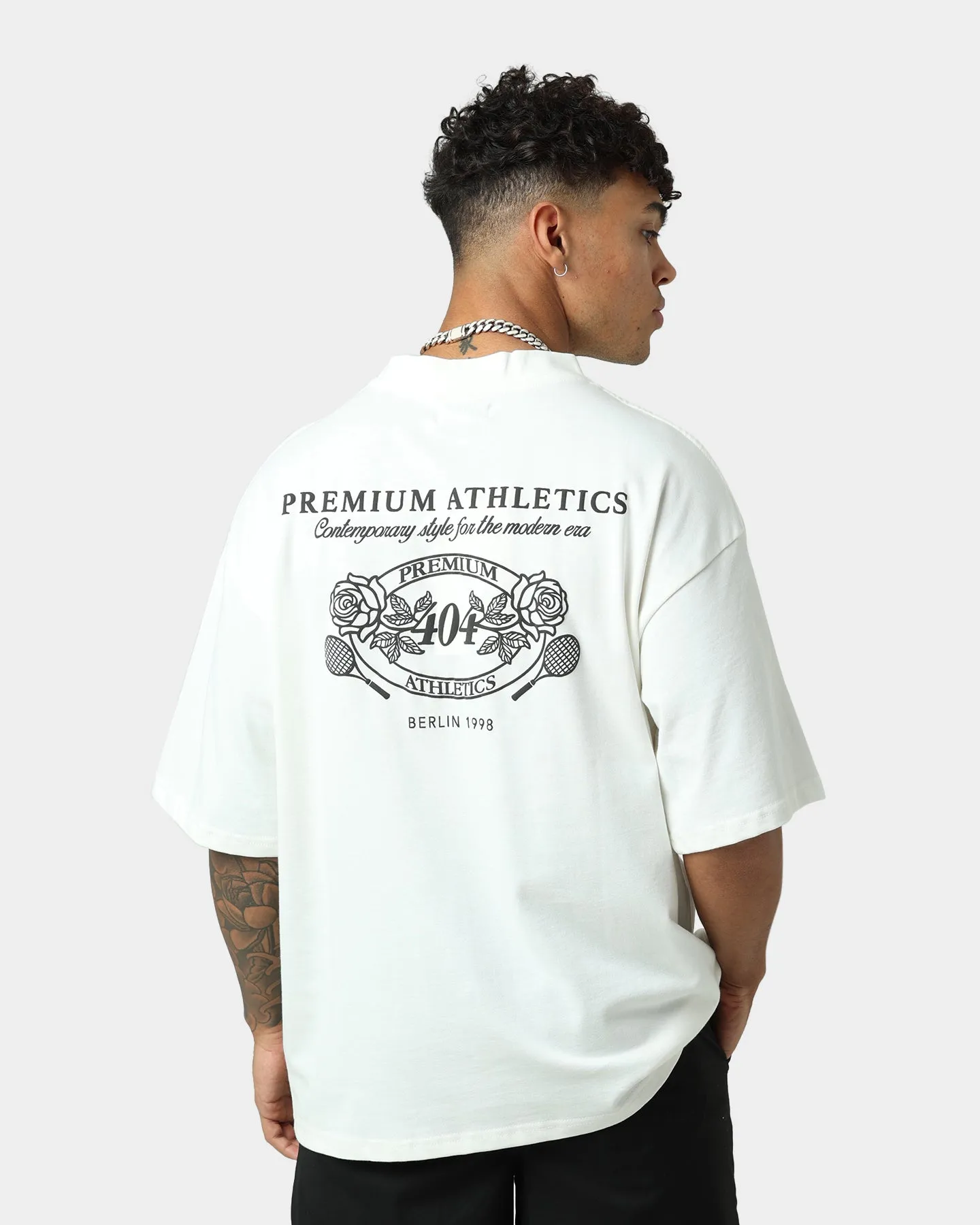 404 Premium Athletics Vintage T-Shirt Off White