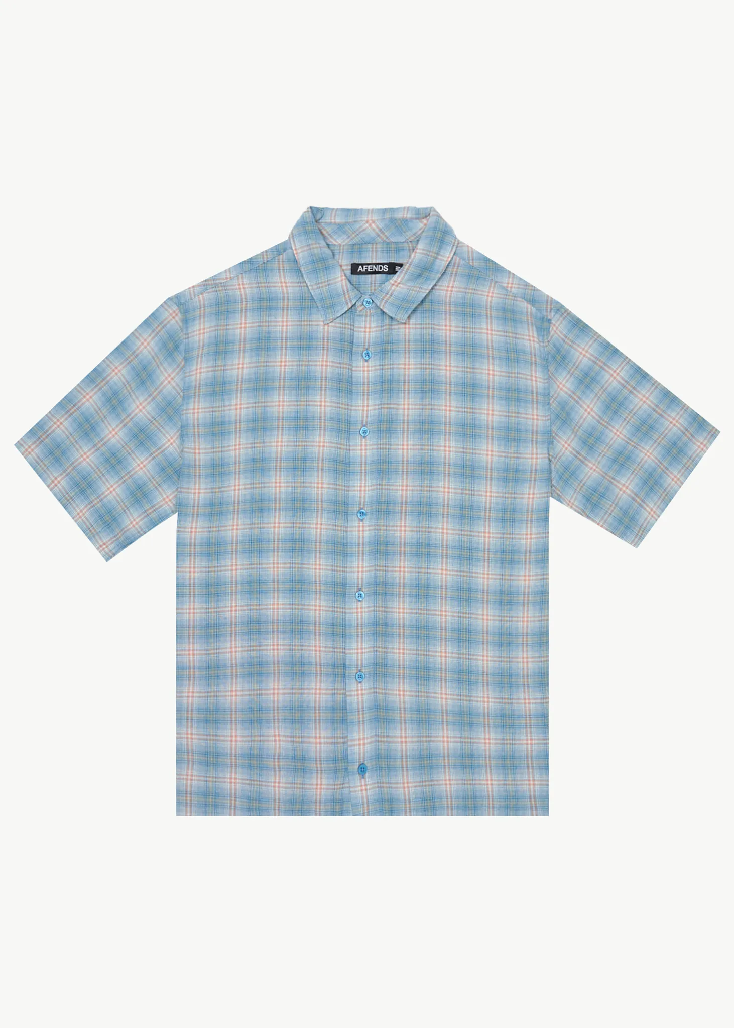 AFENDS Mens Position - Short Sleeve Shirt - Lake Check