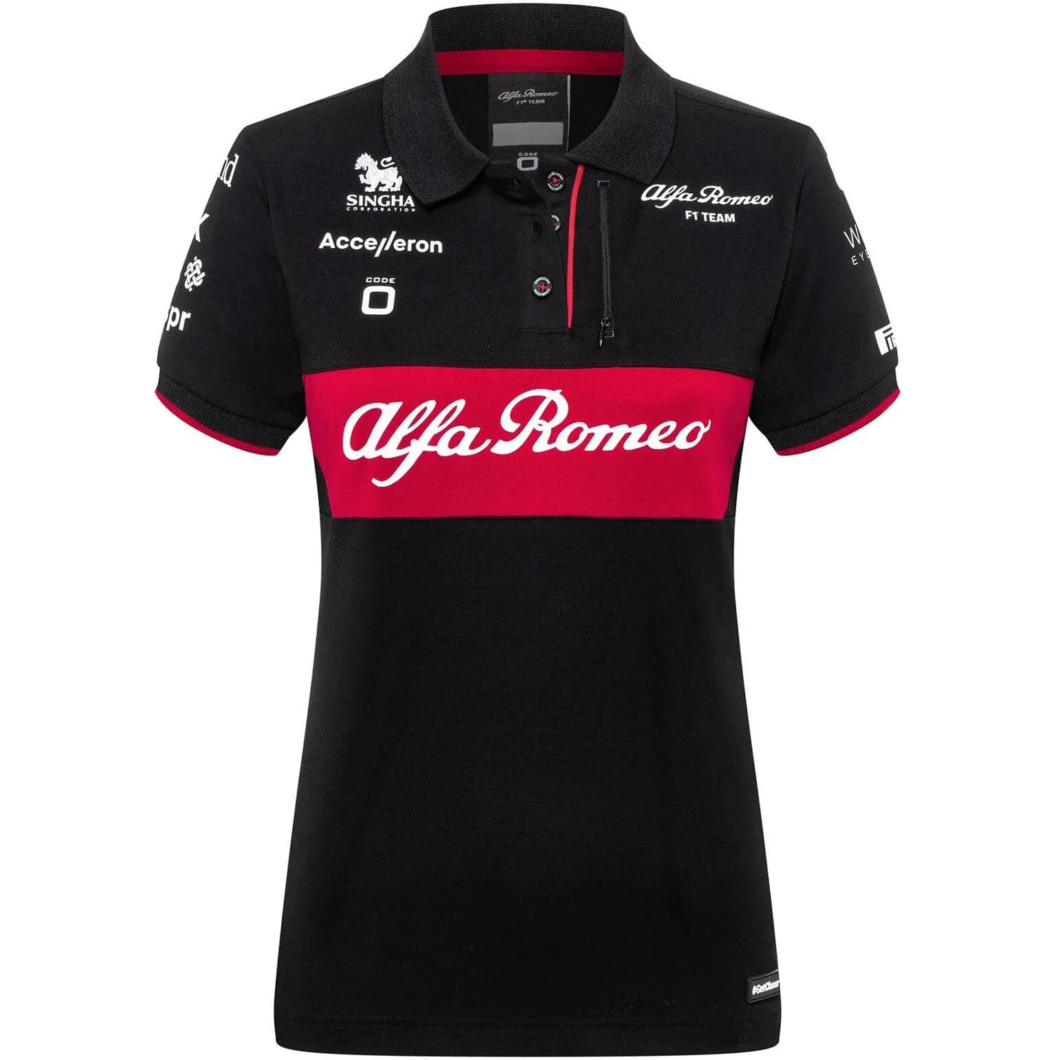 Alfa Romeo Racing F1 2023 Women's Team Polo Shirt - Black