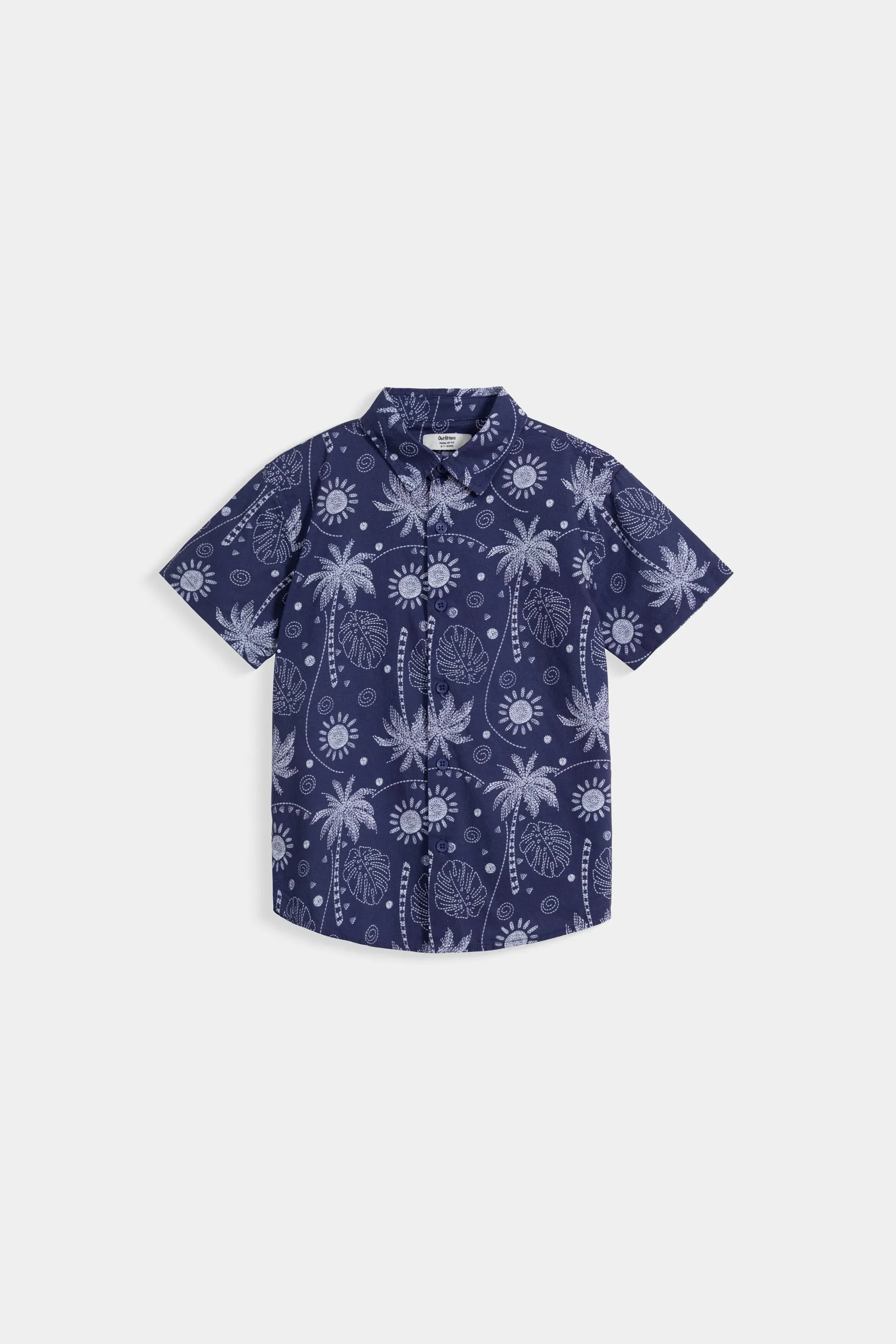 All-Over Print Button Up Shirt