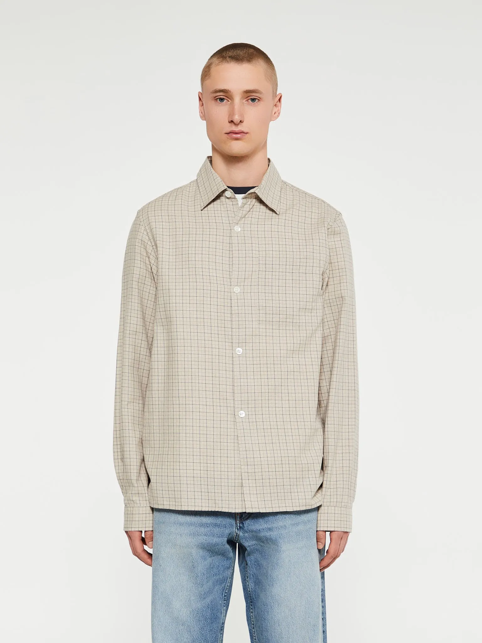 Another Shirt 4.0 in Blue and Beige Check