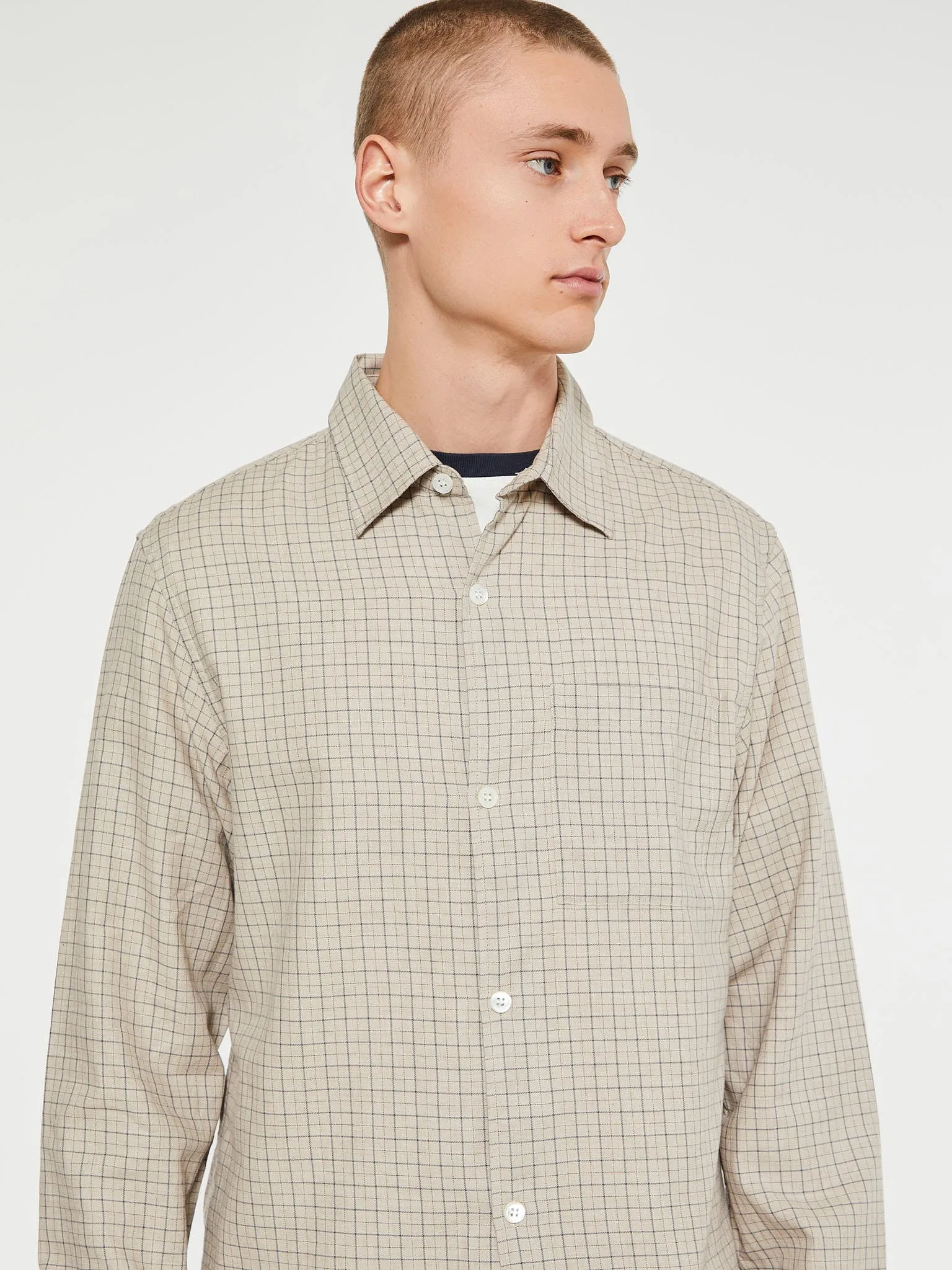 Another Shirt 4.0 in Blue and Beige Check