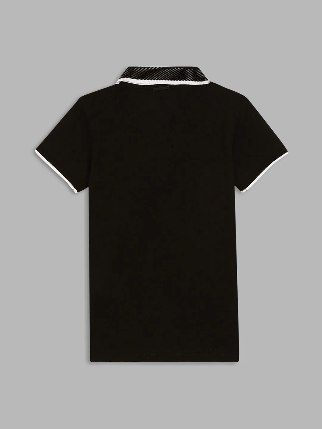 Antony Morato Kids Black Regular Fit Polo T-Shirt