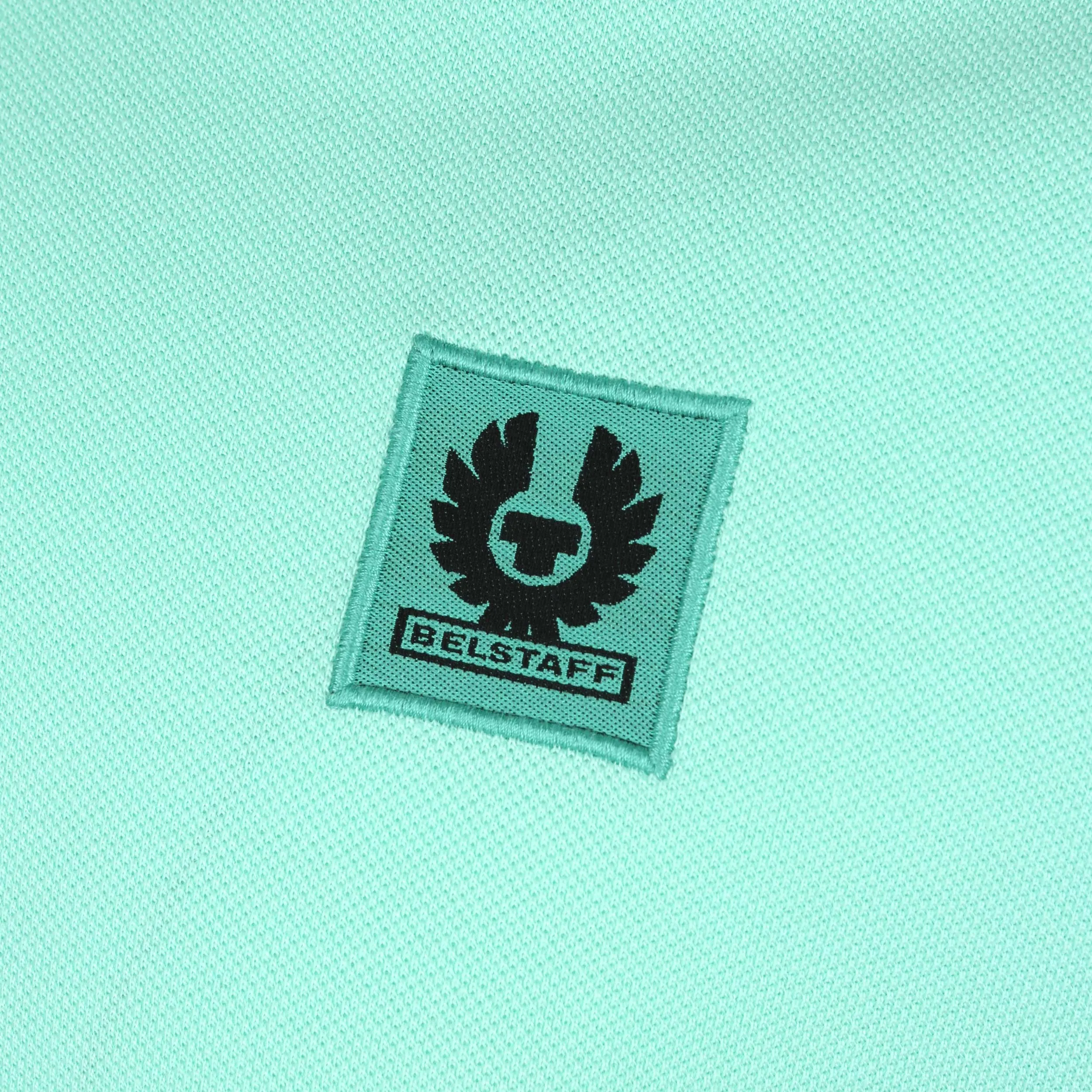 Belstaff Tipped Polo Shirt in Ocean Green