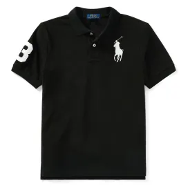 Black Logo Patch Jr Polo