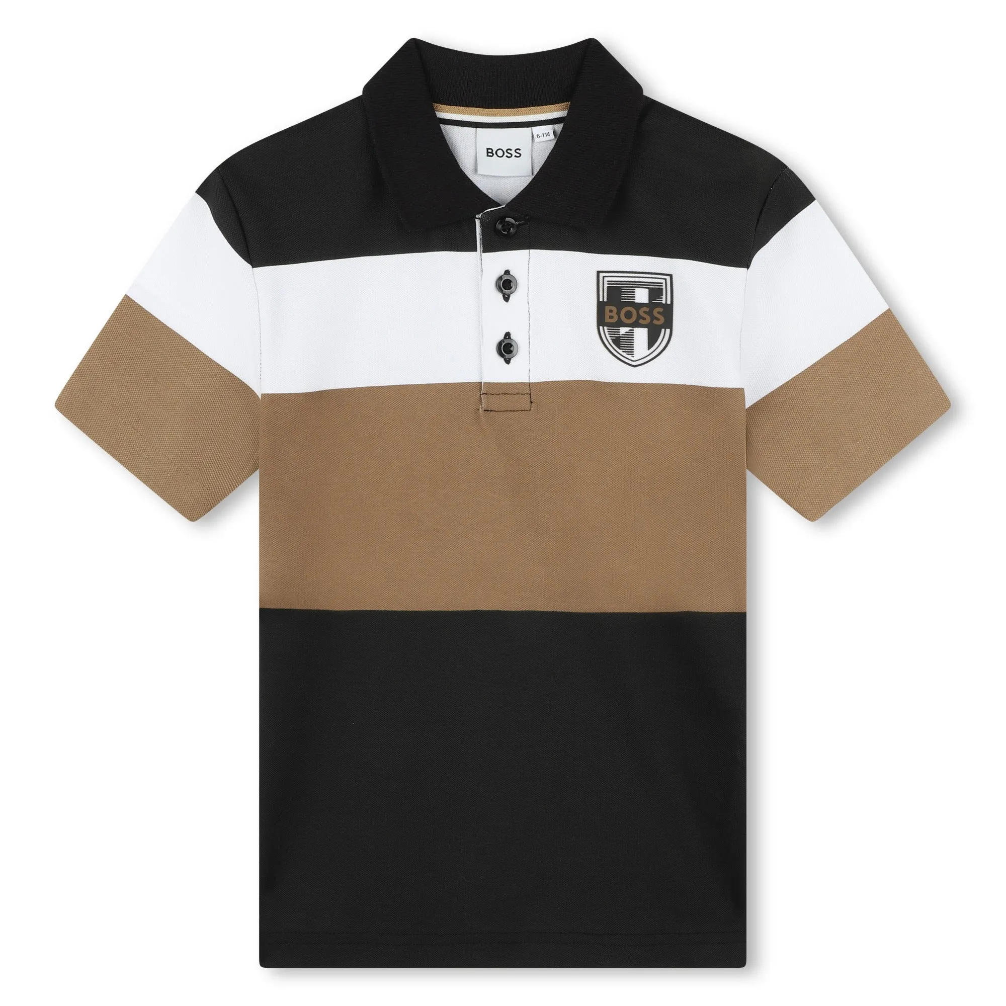 Black Short Sleeve Polo