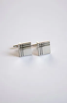 Black Silver Cufflinks