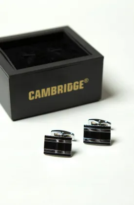 Black Silver Cufflinks