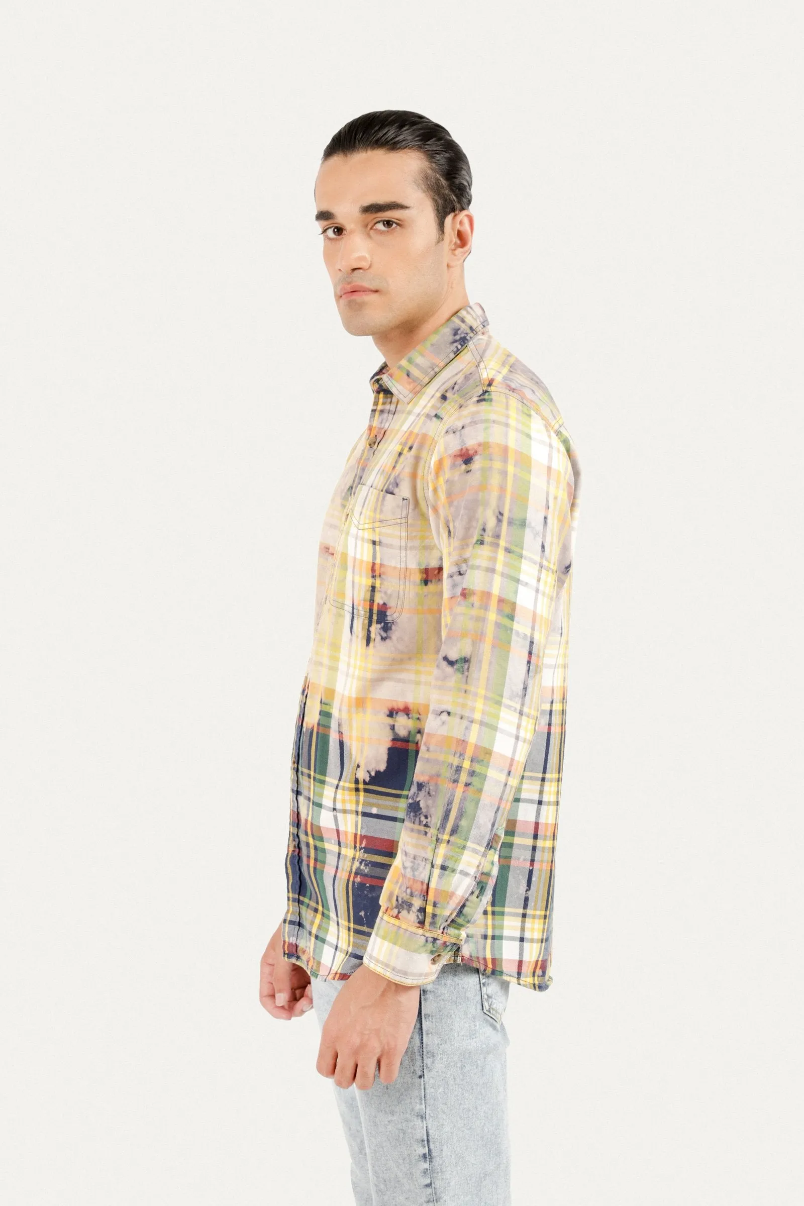 Bleached Checked Shirt