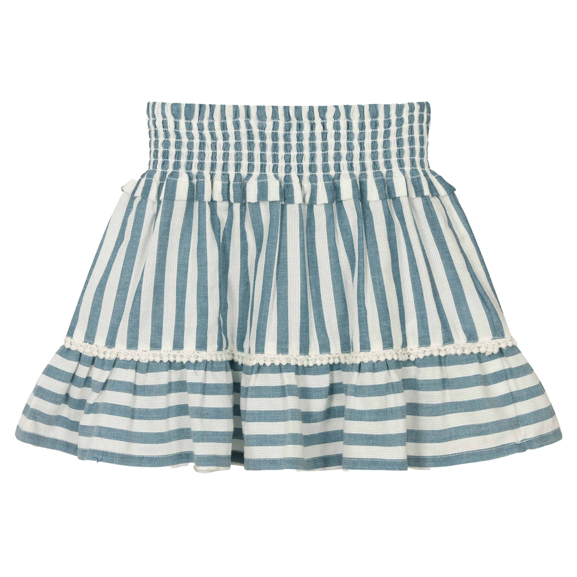 Blue Porcelain Striped Skirt