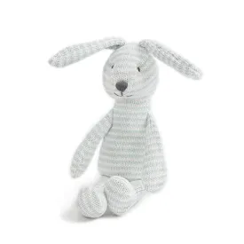 Blue Striped Bunny Cotton Knit Plush Toy