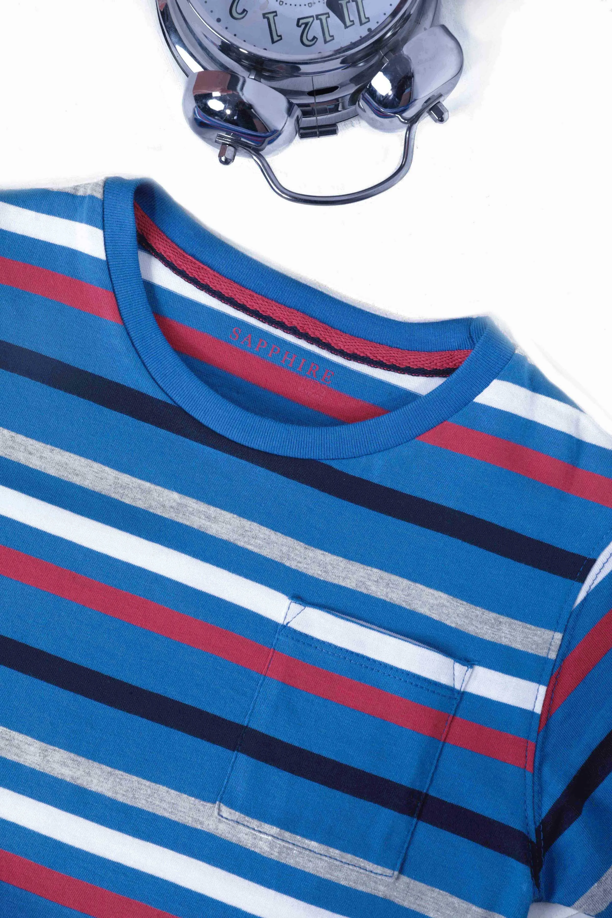 Blue Striped T-shirt A