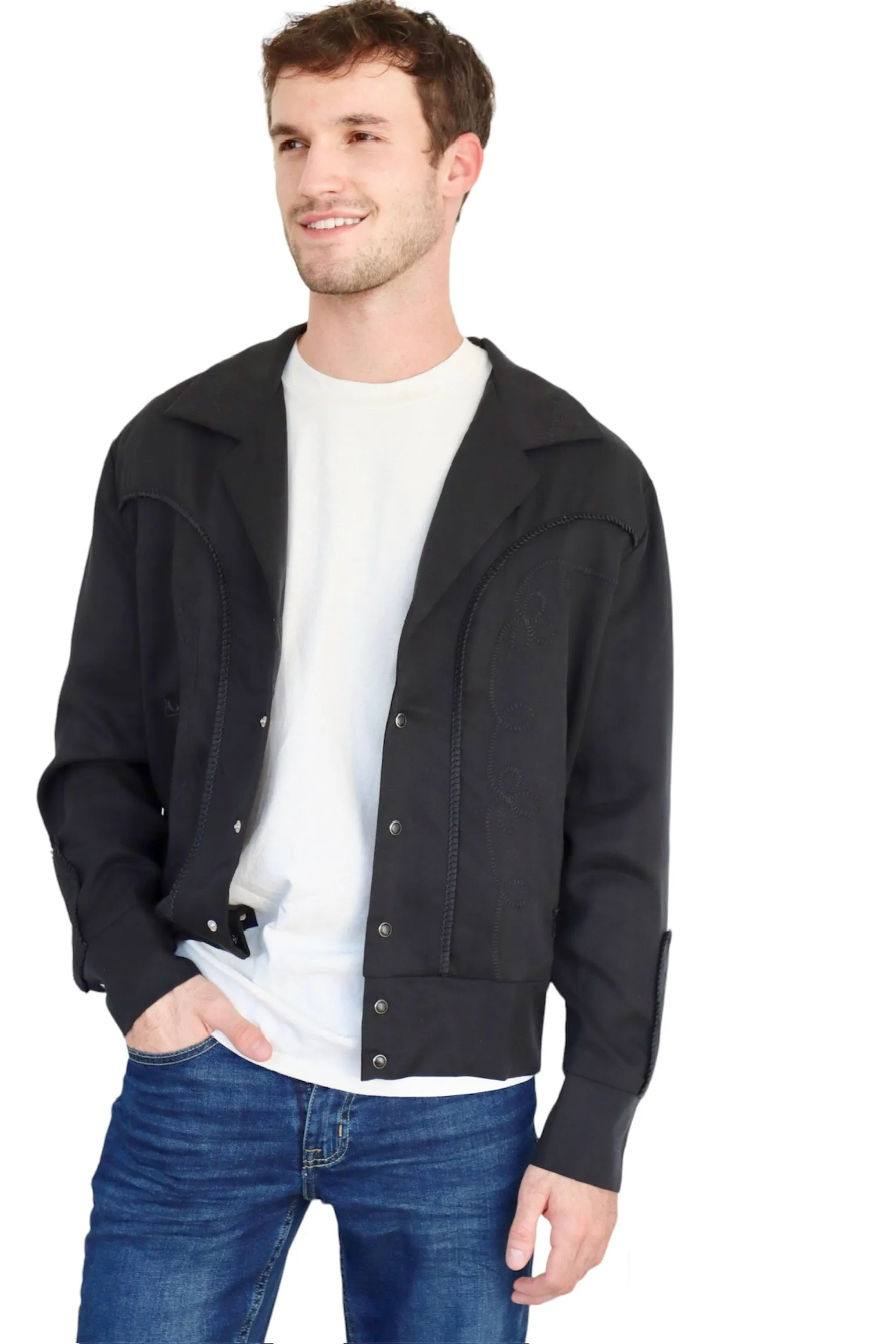 Bolero Men's Jacket Black on Black