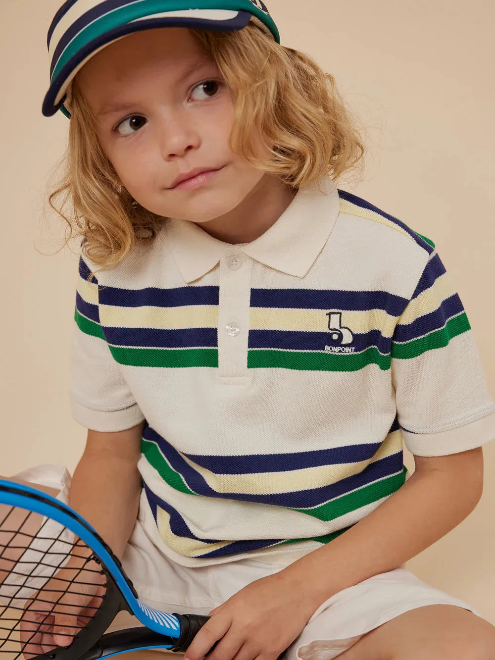 Bonpoint Daryl Polo Shirt ivory