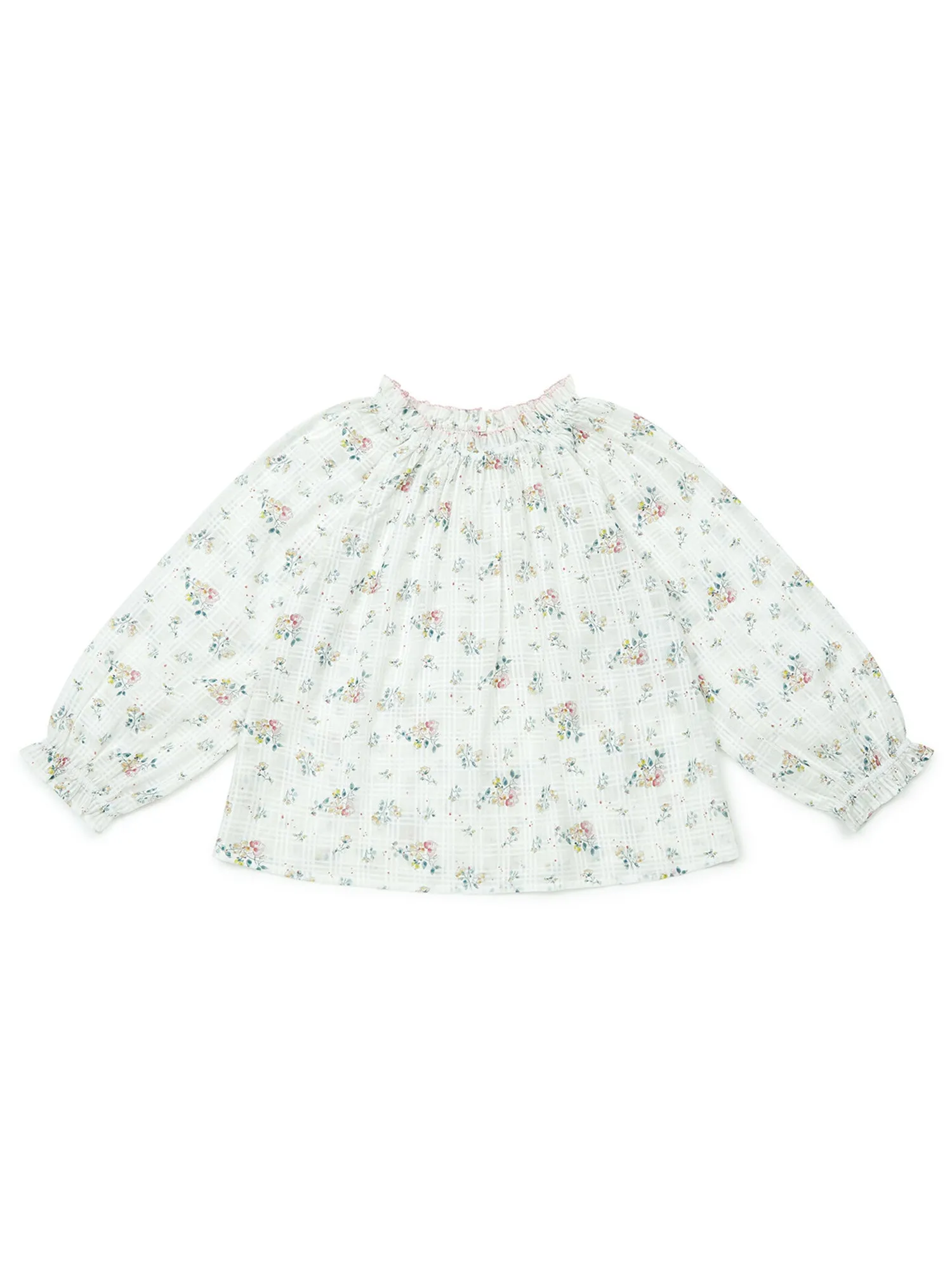 Bonton Carla Floral Print Cotton Blouse