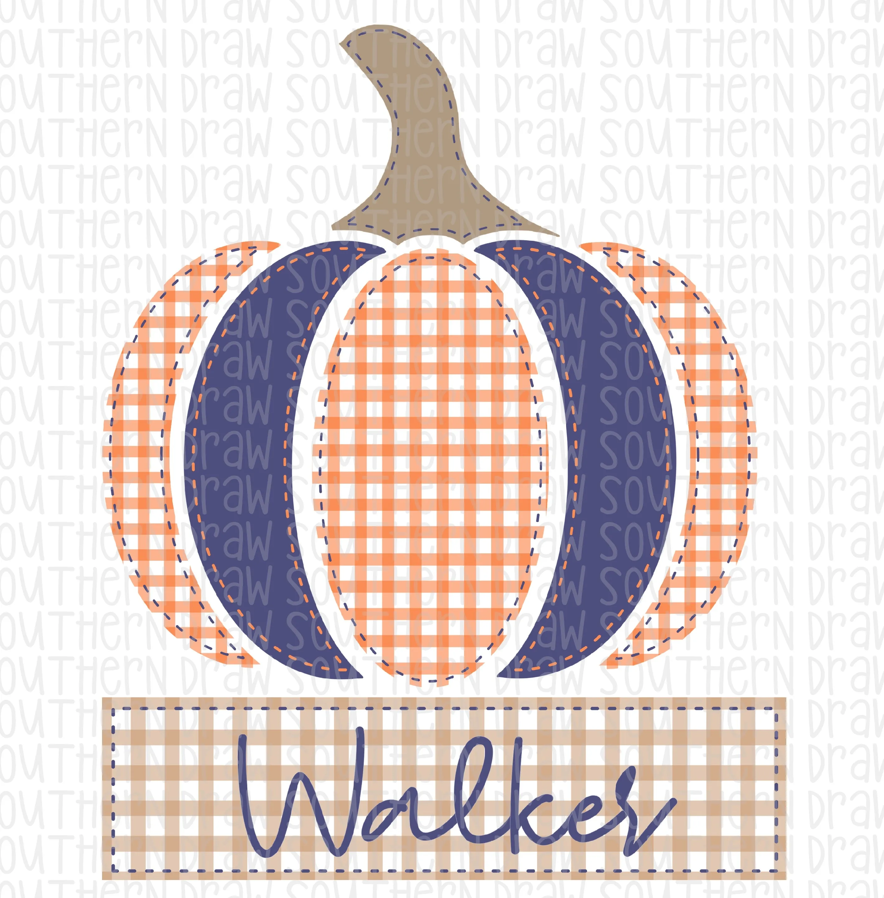 Boy’s Gingham Pumpkin