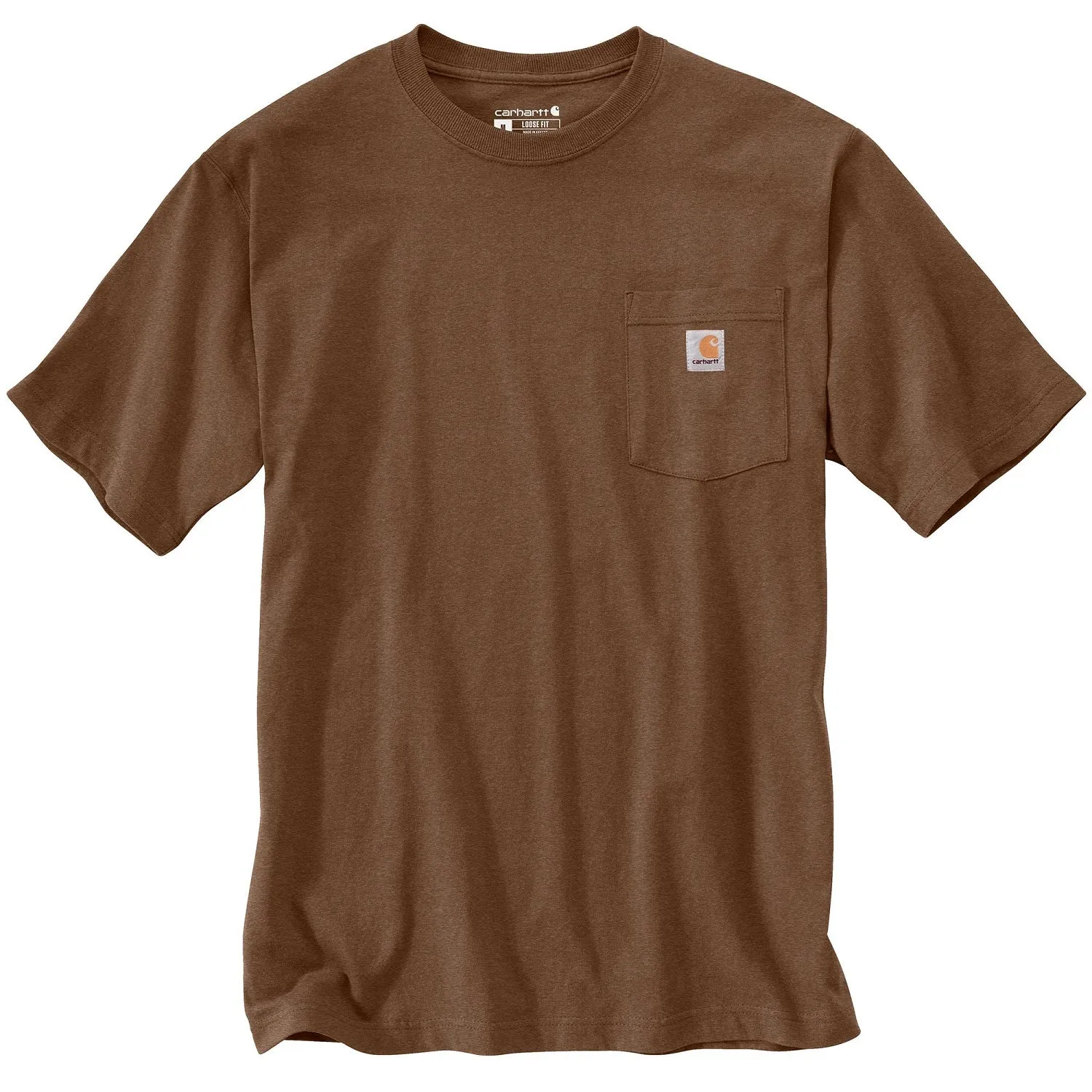 Carhartt Men's Short Sleeve Pocket T-Shirt_Mocha Heather