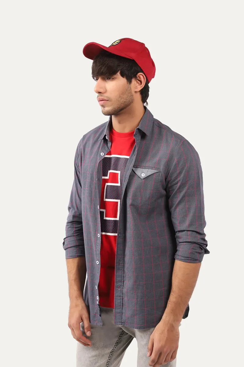 Checked Pattern Shirt