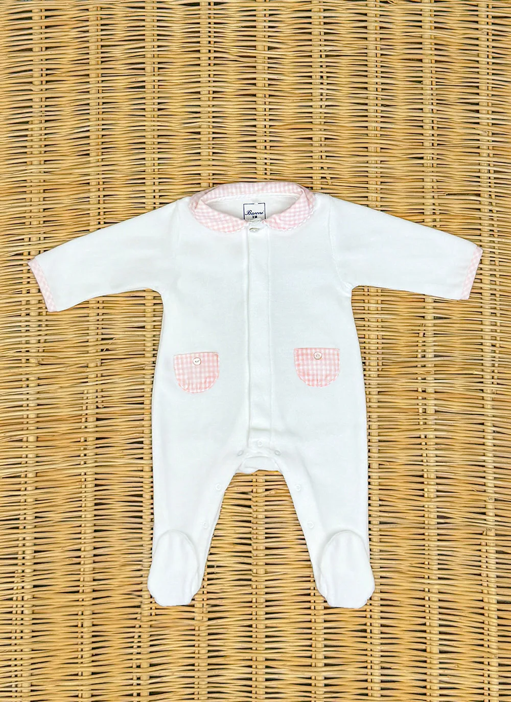 Chenille Check Sleepsuit