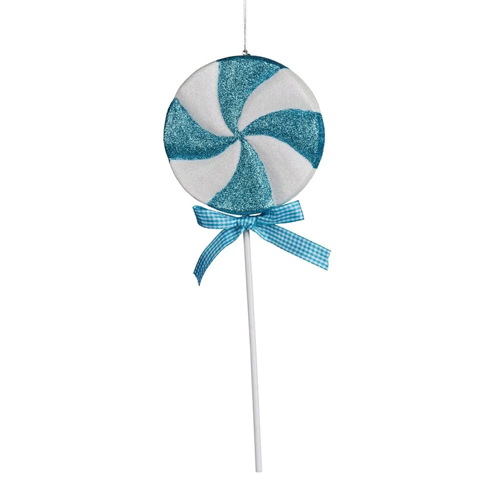 Christmas Decoration: Candy Cane Pick Blue