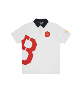 COLLEGE POLO SHIRT - WHITE