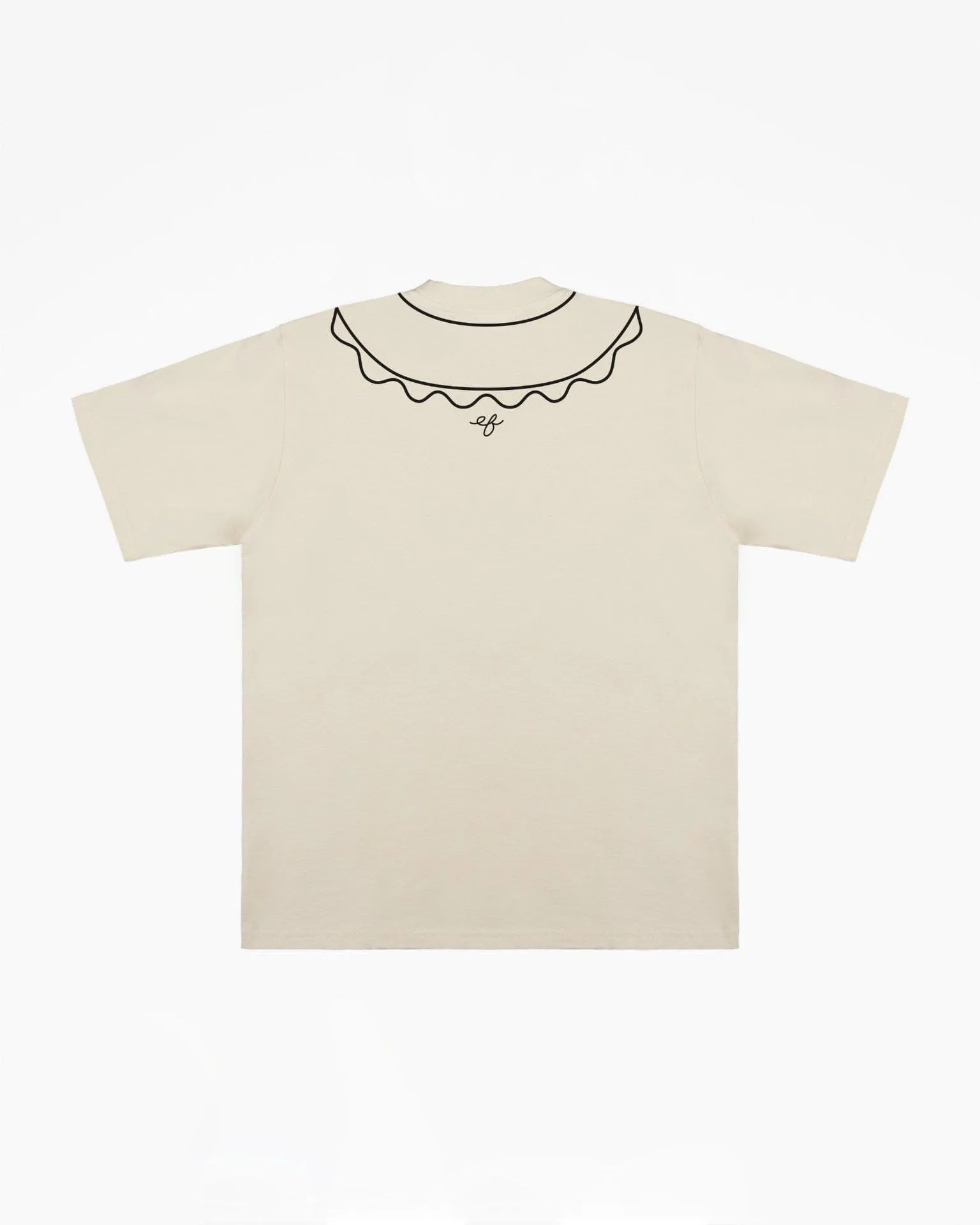 Cotton Trompe L'oeil Tee Beige