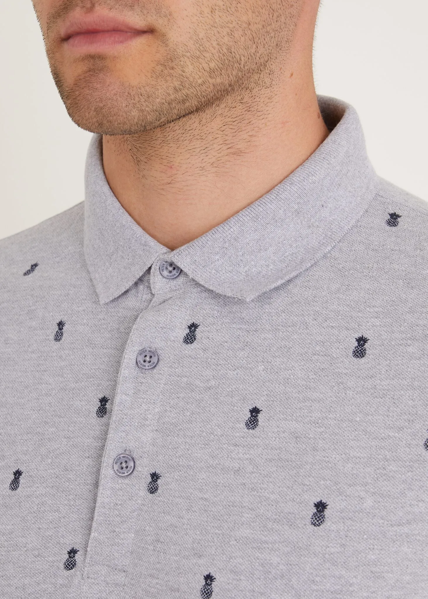 Davenant Polo Shirt - Grey Marl