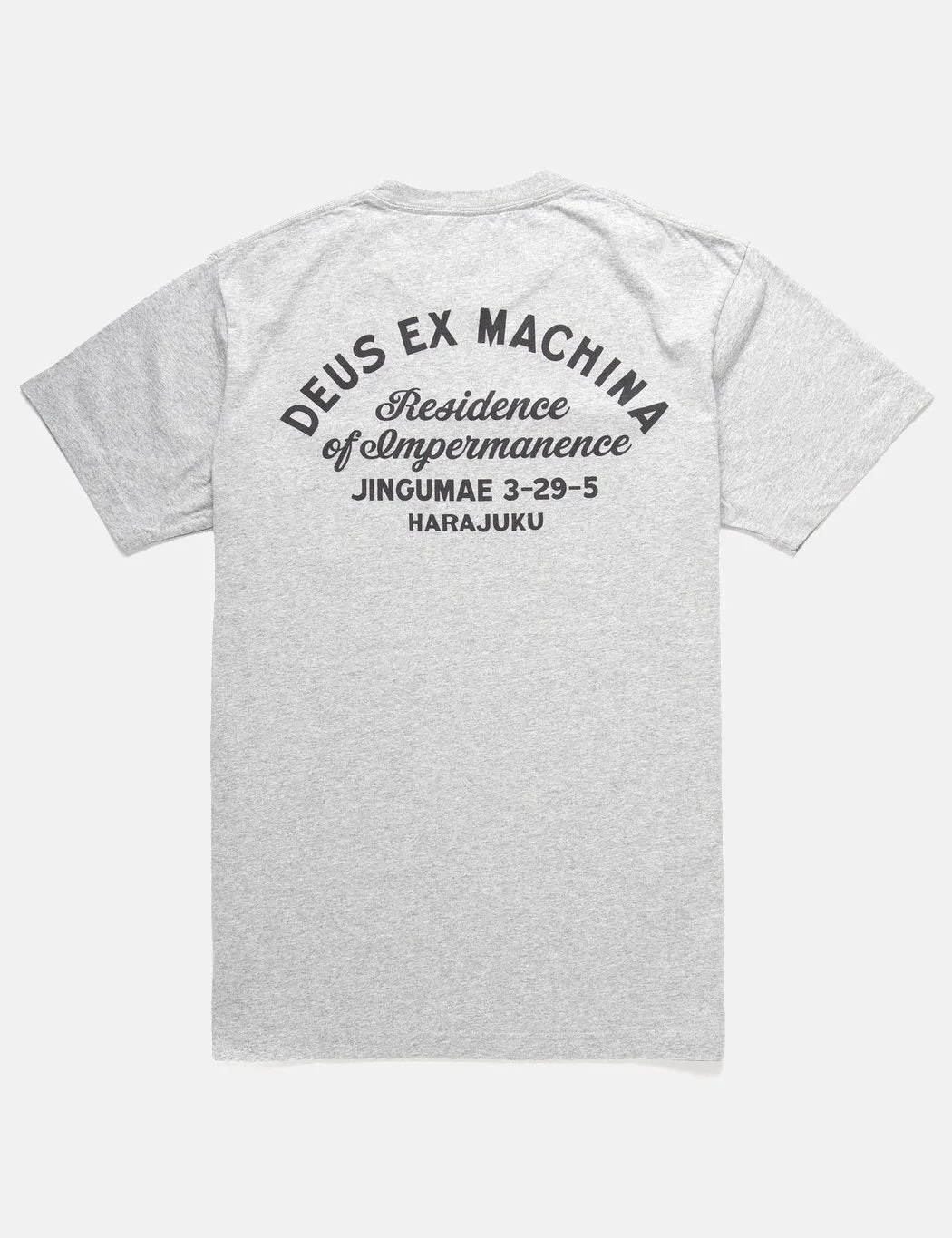 Deus Ex Machina Address Tokyo Pocket T-shirt - Grey Marble