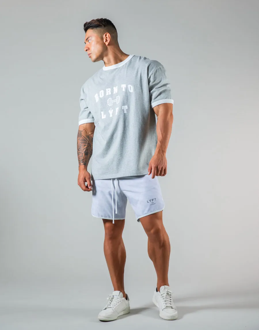 Dumbbel Logo Big T-Shirt - Grey