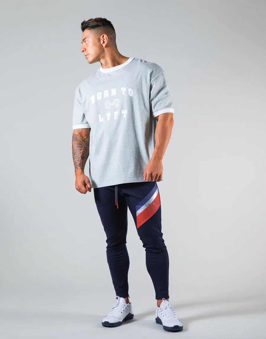 Dumbbel Logo Big T-Shirt - Grey