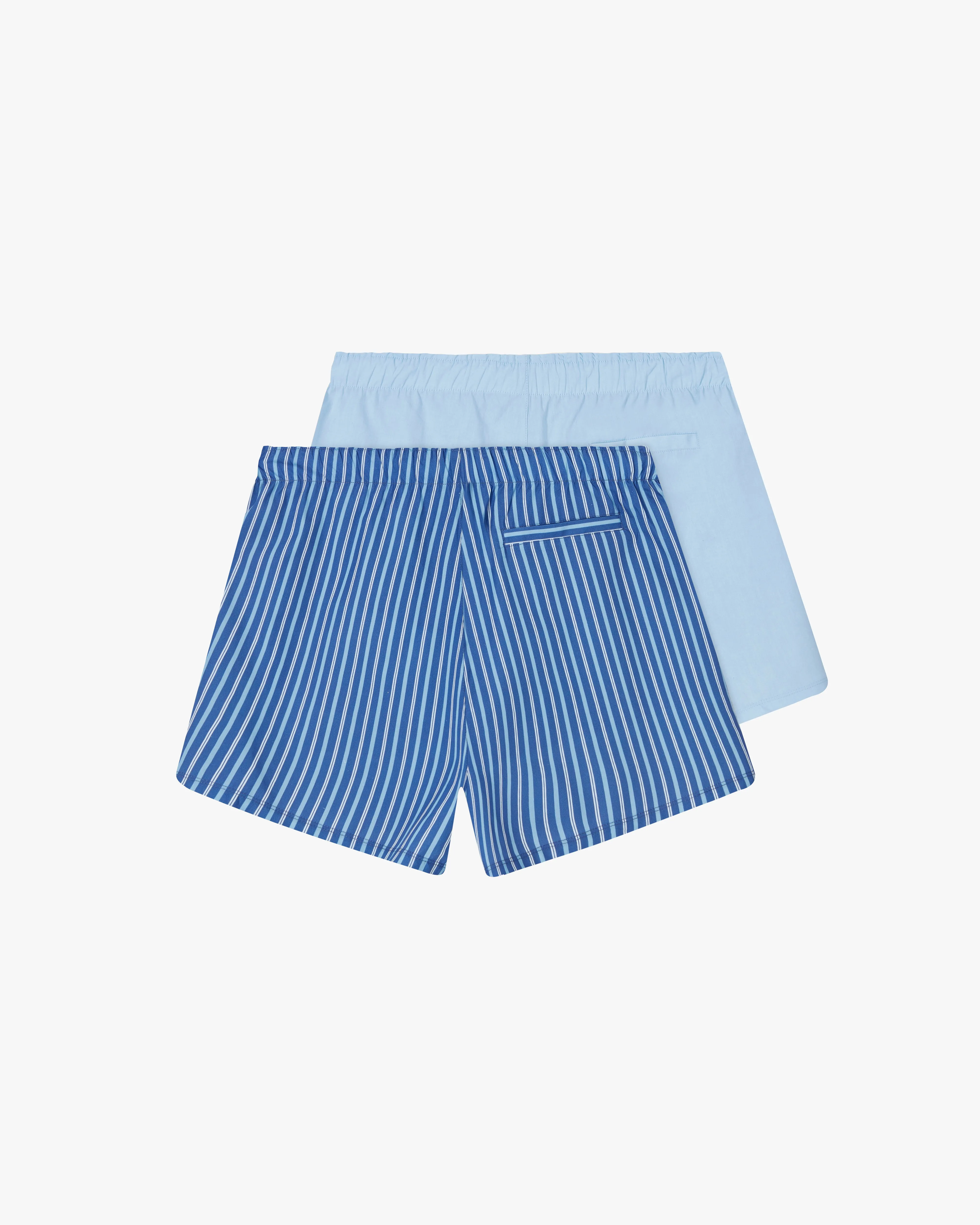 ESSENTIAL BOXER DOUBLE PACK - STRIPED BLUE/BABY BLUE