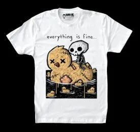 Everything is Fine Men White Tshirt