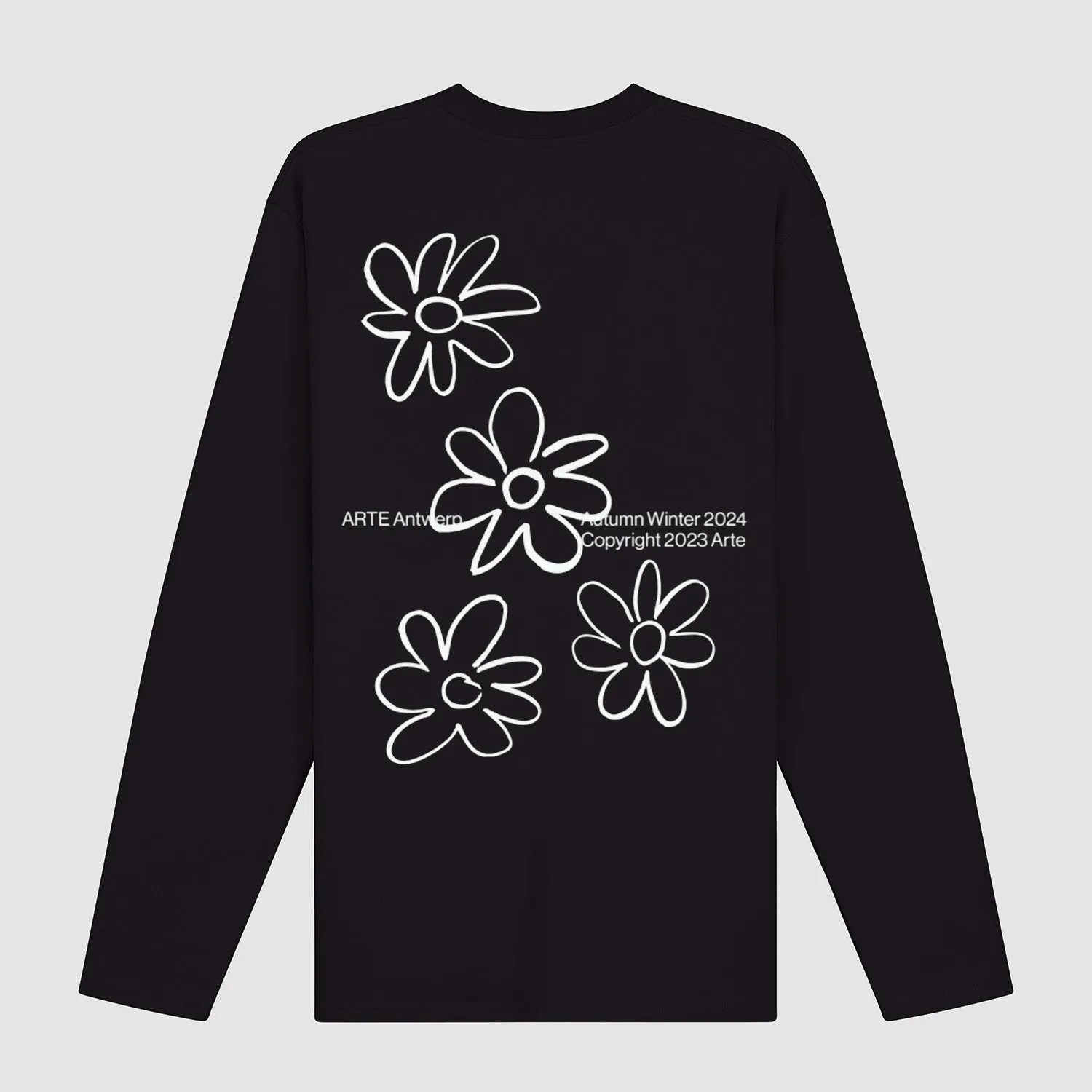 Flowers Longsleeve - Black