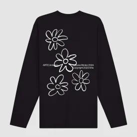 Flowers Longsleeve - Black