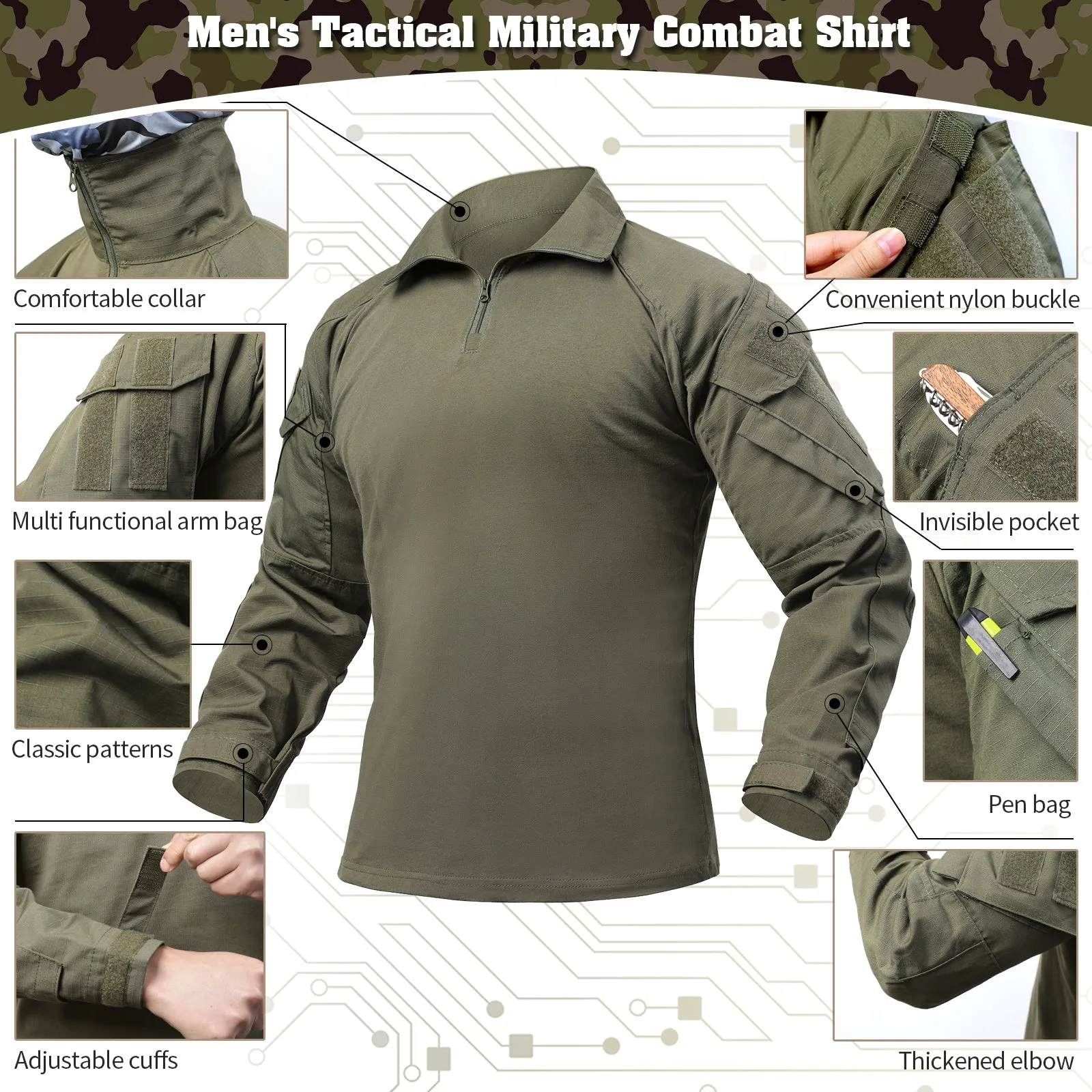 G3 Pro Rapid Assault Combat Shirt With Pockets