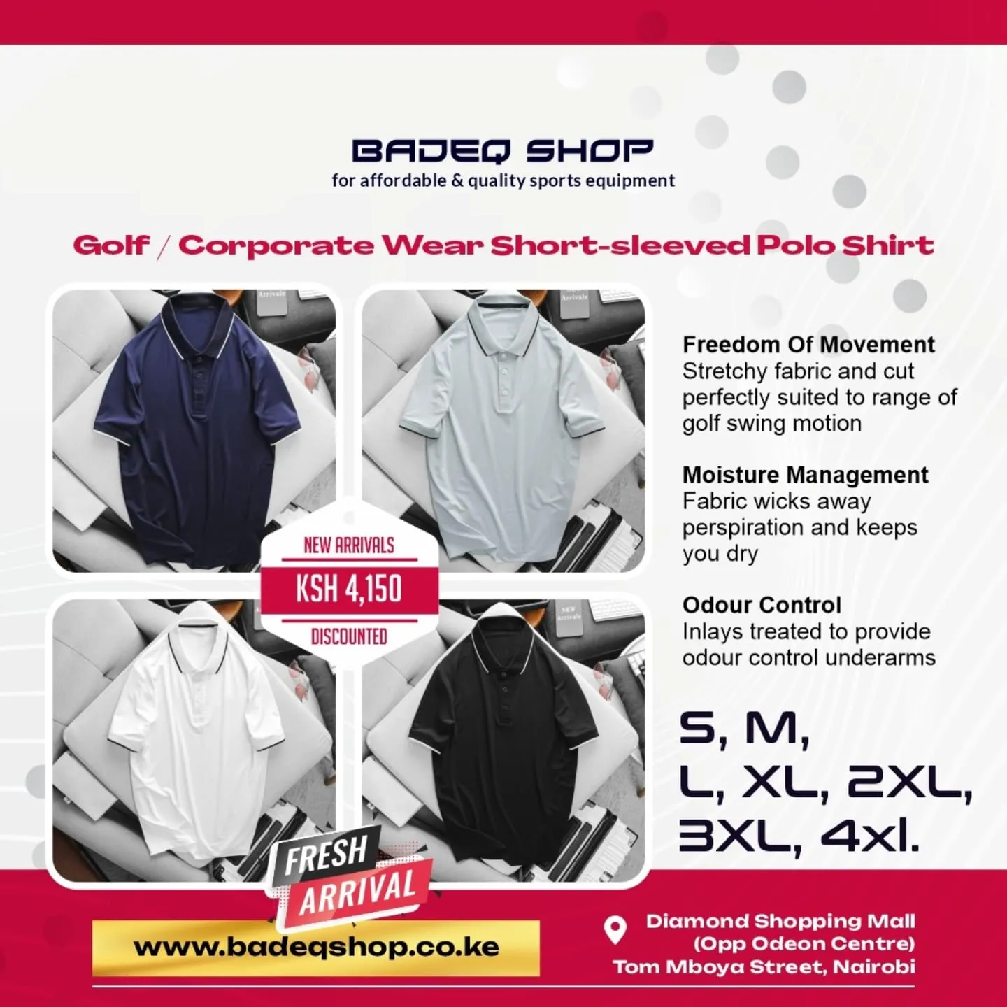 GOLF/CORPORATE WEAR SHORT SLEEVED POLO SHIRT