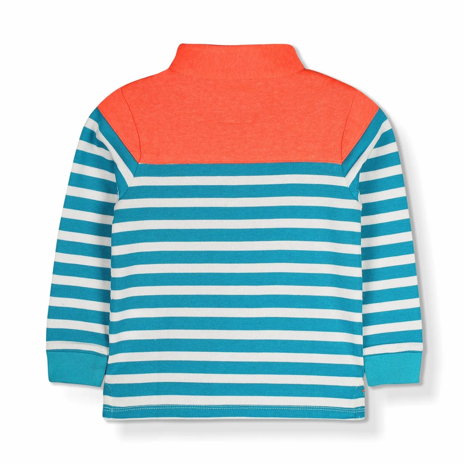 Half Zip Stripe Sweatshirt