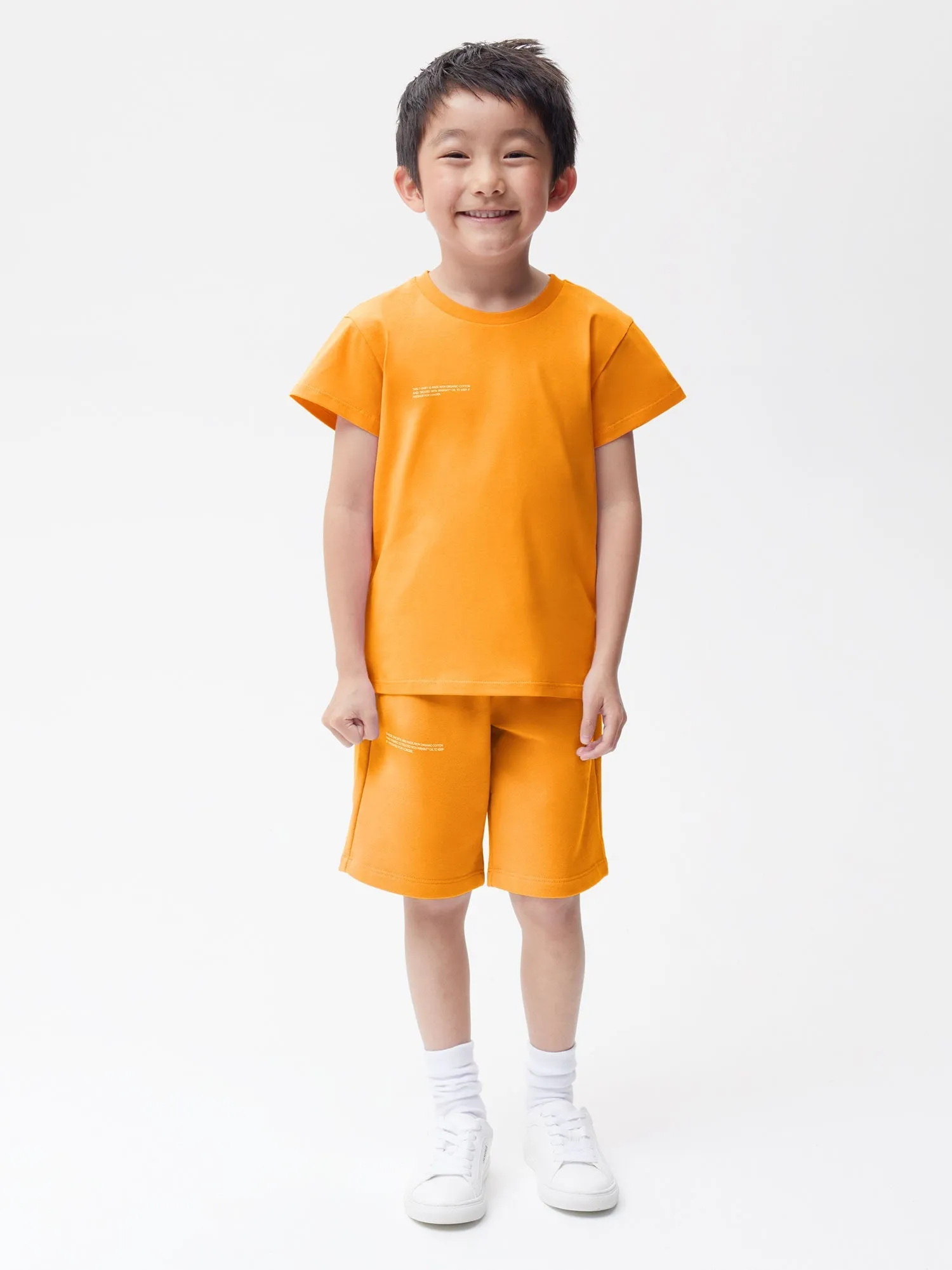 Kids' Fruitful 365 Organic Cotton T-shirt—tangerine orange