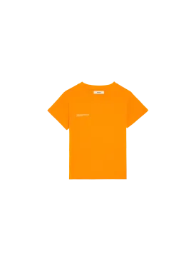 Kids' Fruitful 365 Organic Cotton T-shirt—tangerine orange