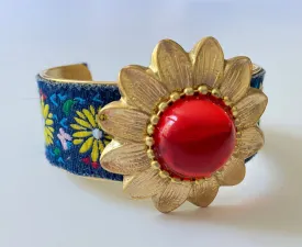 Larsa Flower Cuff Bracelet