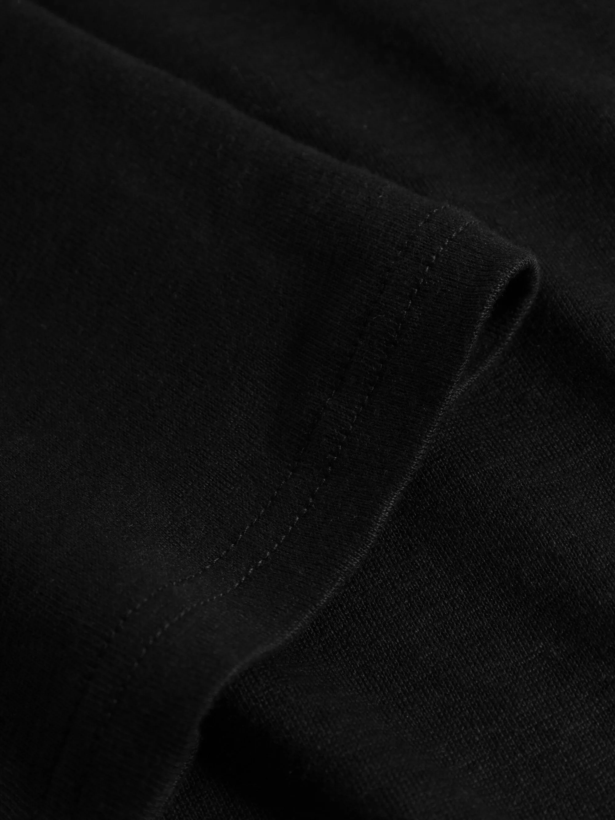 Linen polo - Black Jet