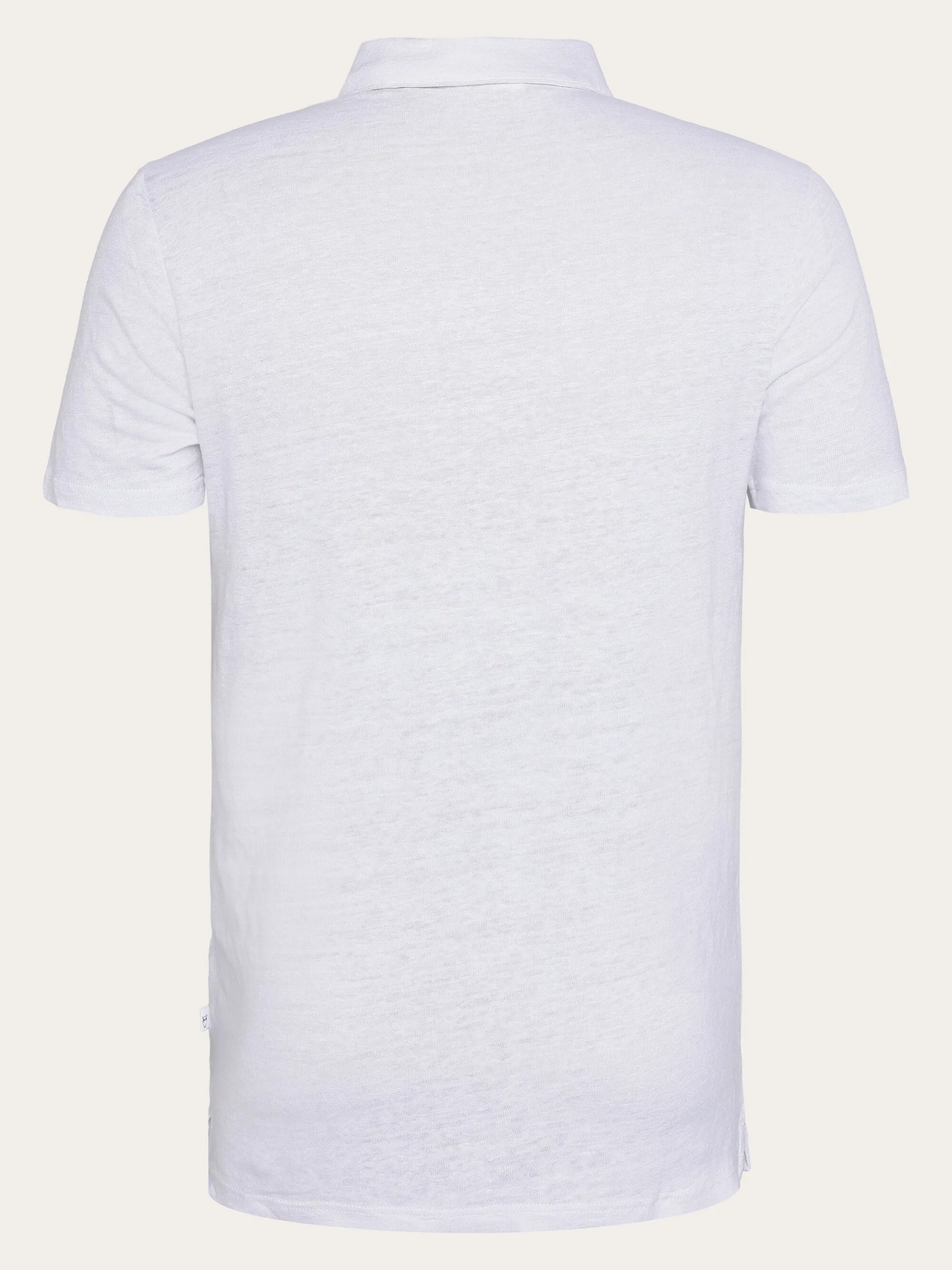 Linen polo - Bright White