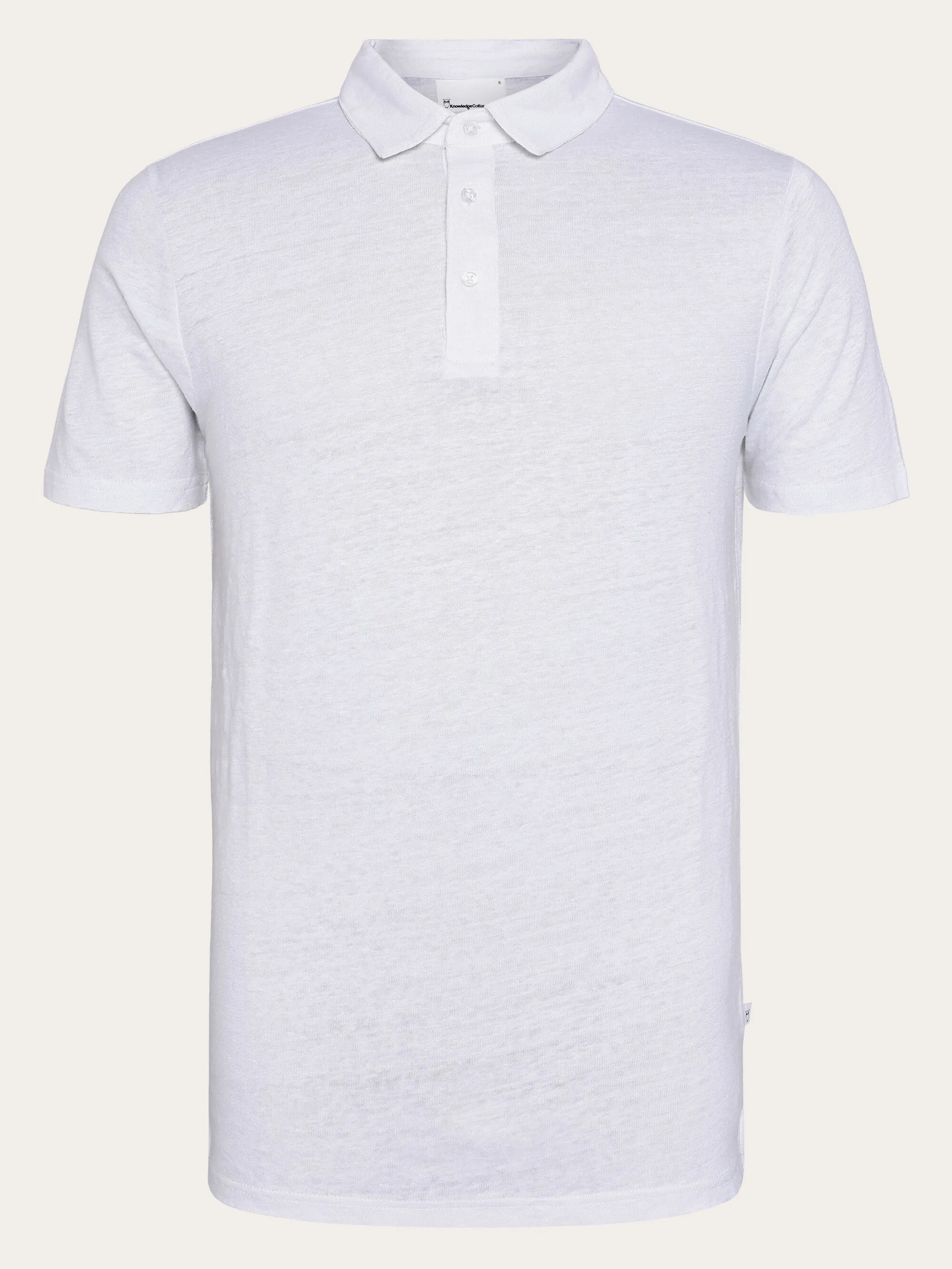 Linen polo - Bright White