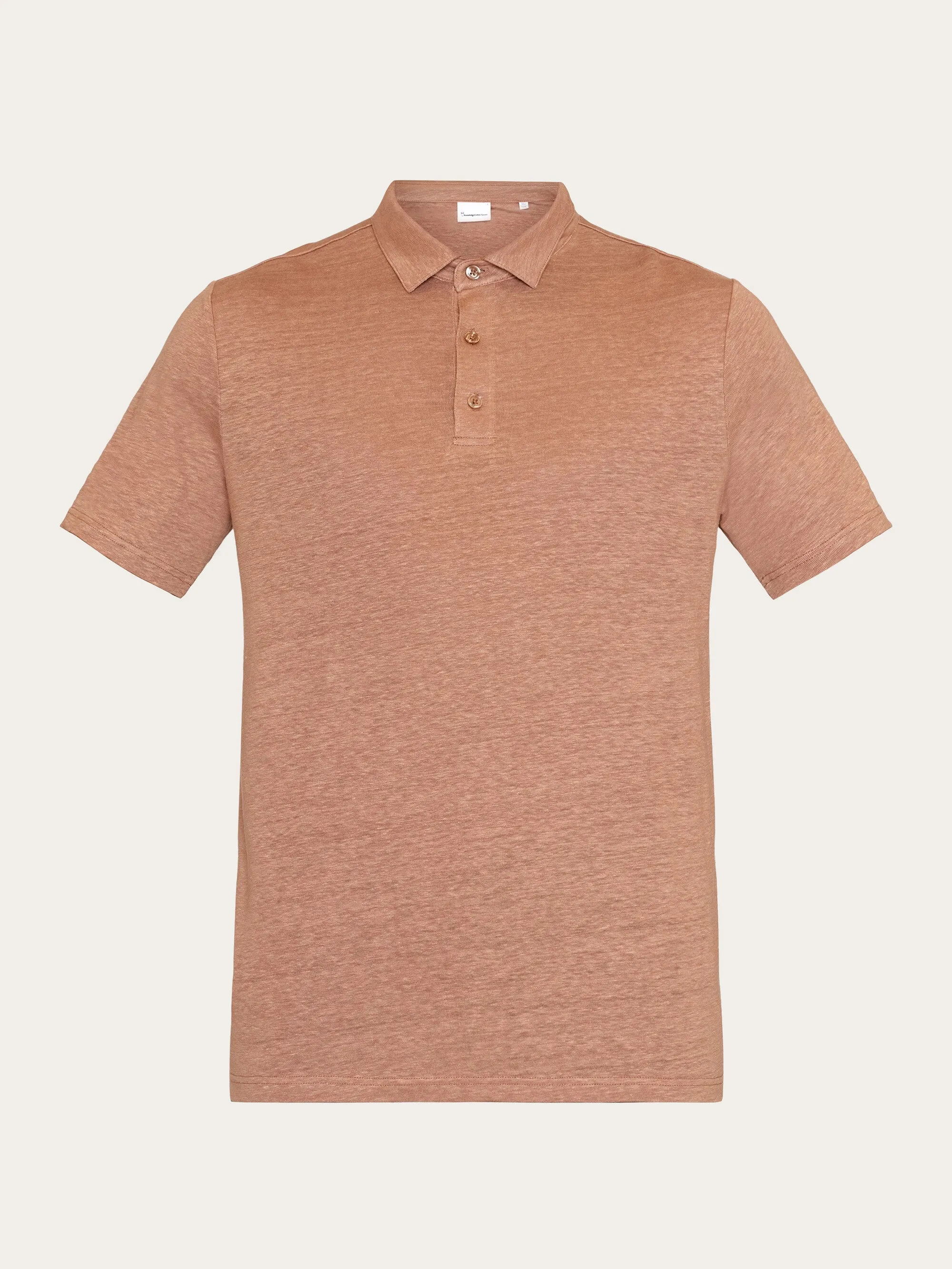 Linen polo - Chocolate Malt