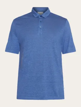 Linen polo - Moonlight Blue