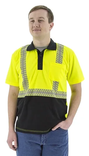 Majestic 75-5213 Safety Polo Shirt Hi-Vis