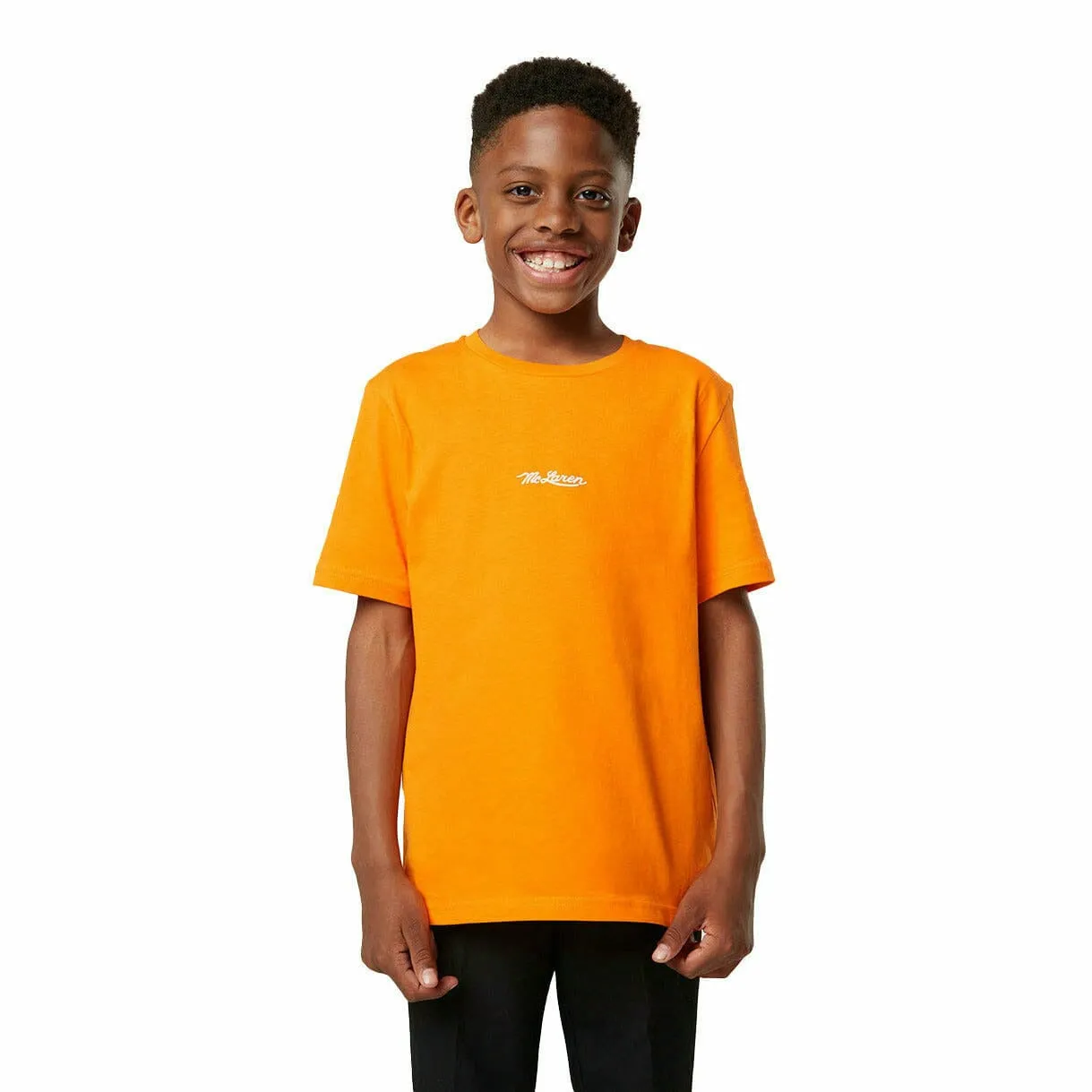 McLaren F1 Special Edition Monaco GP Kids Lando Norris #4 T-Shirt- Youth Orange/Black